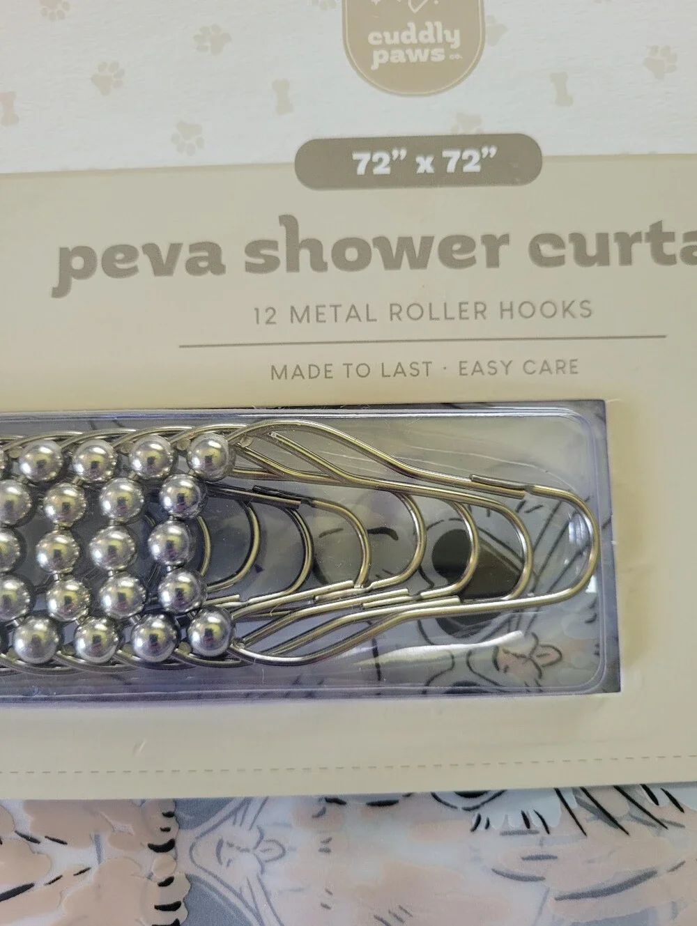 Cat Kitten Kitty 13 Piece PEVA Standard 72 X 72 Shower Curtain Set & Hooks Meow